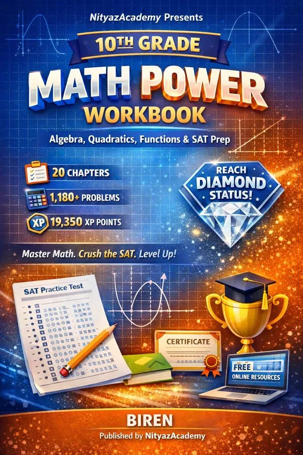 Cover of 10th Grade Math Power Workbook