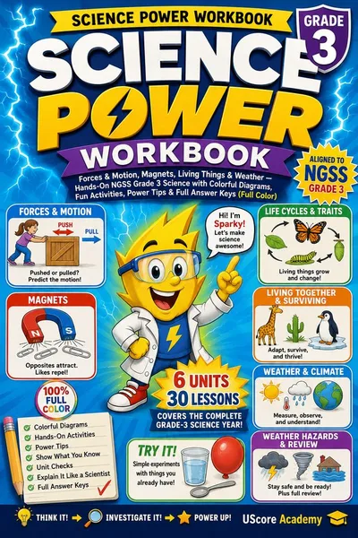 Cover of Science Power Workbook, Grade 3