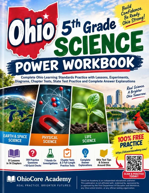 Cover of Ohio 5th Grade Science Power Workbook