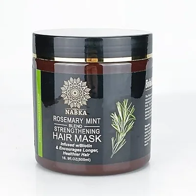 NABKA Rosemary Hair Mask for Thickening Growth, 16.9 Ounce, Paraben & Sulfate Free, Biotin Infused