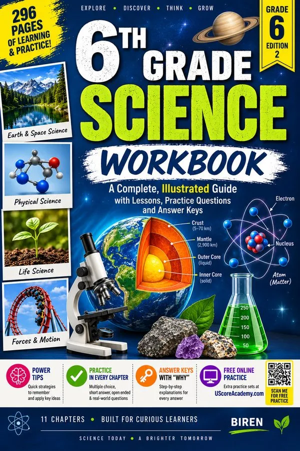 Cover of 6th Grade Science Workbook