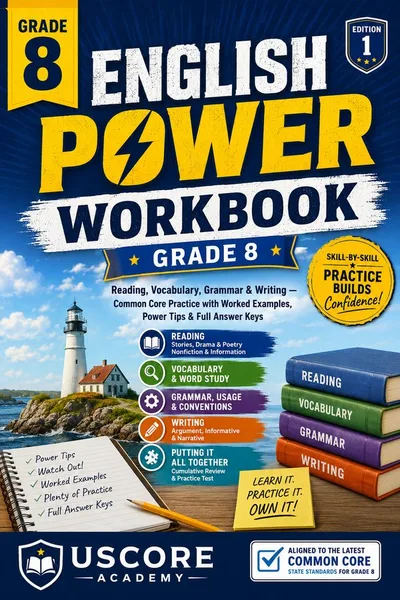 Cover of English Power Workbook, Grade 8