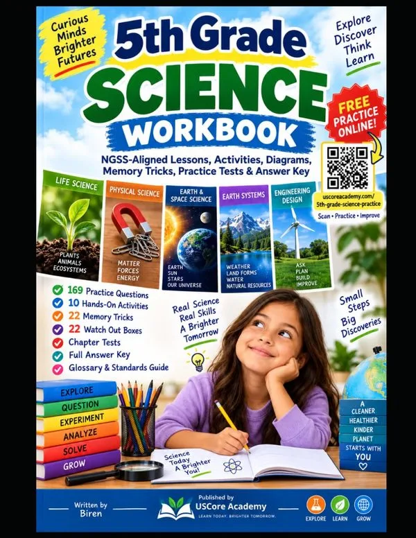 Cover of 5th Grade Science Workbook