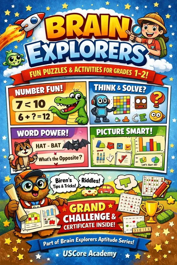Cover of Brain Explorers: Aptitude Adventures (Grades 1–2)