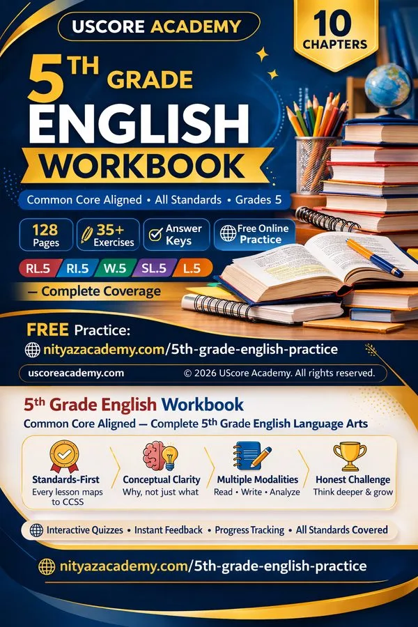 Cover of 5th Grade English Workbook