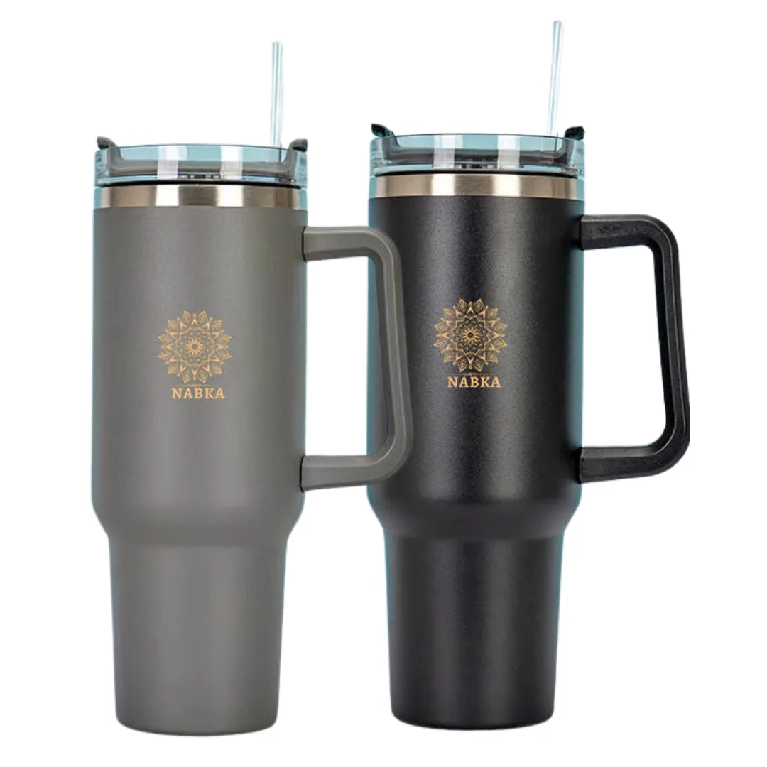 40oz Adventure Quencher Tumbler, Flowstat Double Wall Stainles, Insulated Coffee Mug, Travel Mug, Leak-Proof Vacuum Lids-nabka