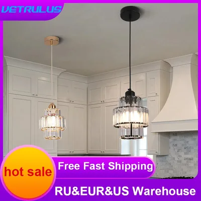 Modern Chandelier K9 Crystal Aisle Led Ceiling Lamp Nordic Luster Corridor Living Room Home Hotel Loby Decro Pandent Light Lumin