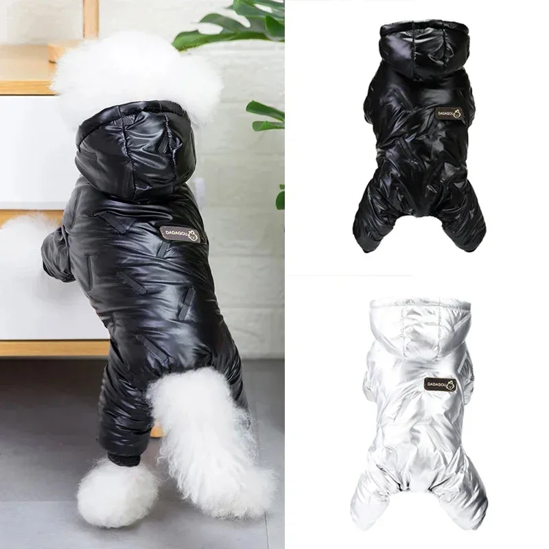 Waterproof Dog Winter Ovrall Clothes Jacket Windproof Outdoor Lightweight Pet Dog Coat Jacket for Small Medium Large Chihuahua